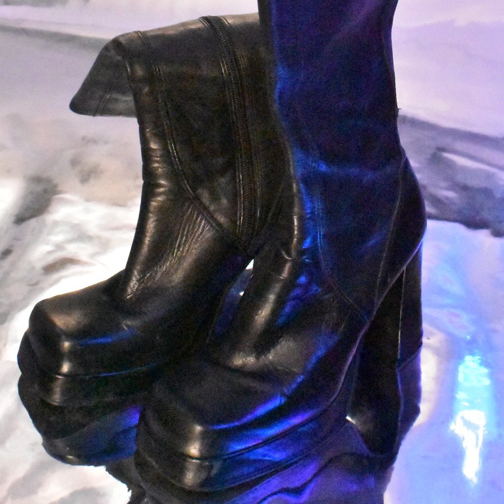 Steve Madden Grunge Shoes Fairy Core Boots Vegan Leather Y2K